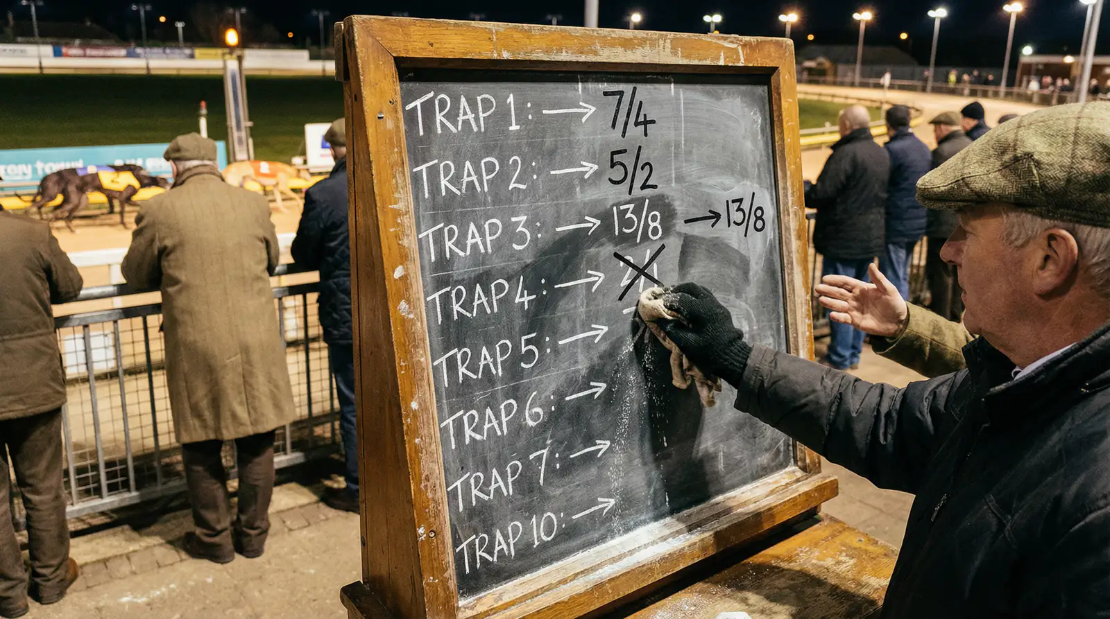 How greyhound betting odds move before a race